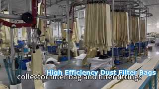 Verimli Toz Toplama için Endüstriyel Polyester Filtre Torbaları