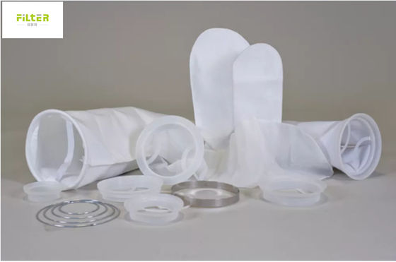 100 Mikron Polyester Su Filtresi Çantası Sıvı Endüstri Su Temizleyicisi