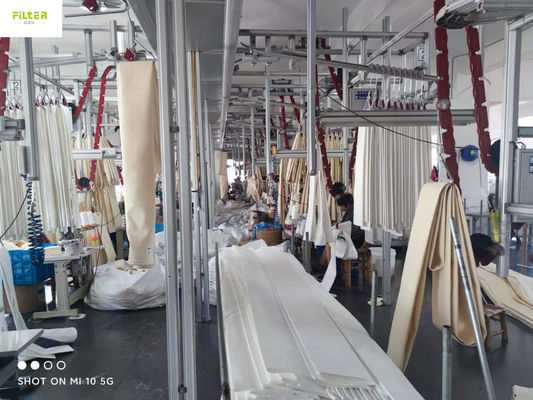 Poliester Nomex PPS PTFE İğne Filtresi Toz Ekipmanı İçin Dokunmamış Filtre Çantası