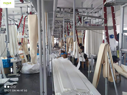 Yüksek sıcaklıklı silikon yapıştırıcı ile Endüstriyel Nomex Aramid Filtre Çorapları