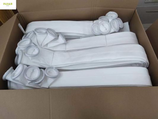Polipropilen Poliester Akrilik Aramid Flumex Toz Toplayıcı için PTFE Filtre Çantası