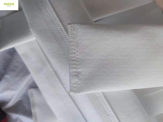 PP Polyester Toz Toplayıcı Filtre Çantası İğne Felt 450GSM - 550GSM