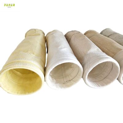 Meta Aramid / Nomex Asfalt Tesisi Toz Toplayıcı Filtre Çantası Yüksek Çekim Gücü