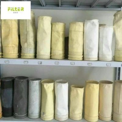 Toz toplama filtreleme için PTFE zarı ile sıcaklık seti cam lif filtre çantası