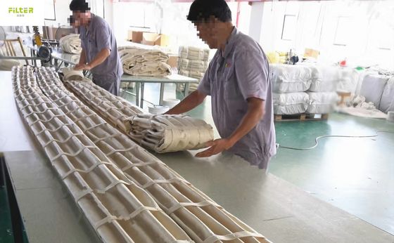 Cep tipi toz toplayıcı filtre poşeti Polyester Nomex yontulmuş filtre çorapları
