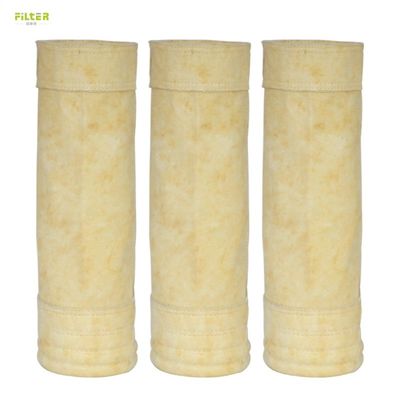 Nomex İğne Felt P84 PTFE Poliester Asfalt Karıştırma Tesisi Aramid Filtre Torbaları