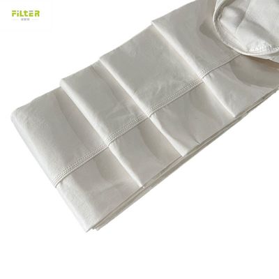 İğne Felt Nomex PTFE Polyester Toz Filtresi Koltuğu PPS Toz Toplayıcı Filtre Çantaları Çimento Asfalt Fabrikası için 450-550GSM