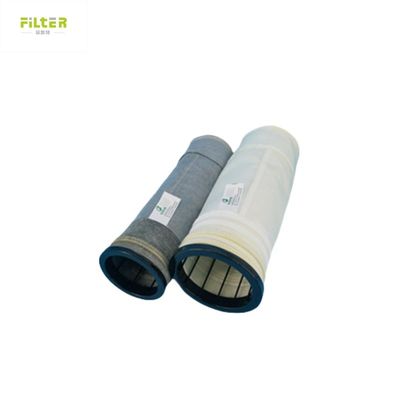 İğne Felt Nomex PTFE Polyester Toz Filtresi Koltuğu PPS Toz Toplayıcı Filtre Çantaları Çimento Asfalt Fabrikası için 450-550GSM