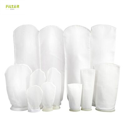 Naylon Polyester ve Polypropylene'den yapılmış, pürüzsüz bir filament ve sıvı filtrasyonu için hiçbir malzeme dökülmesi olmayan dayanıklı sıvı filtre poşeti