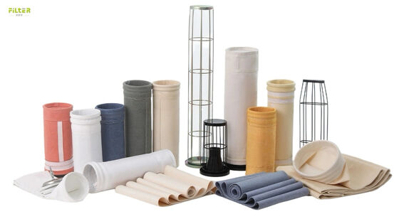 Yüksek sıcaklıkta toz toplama uygulamaları için PTFE zarı ve ısı set tedavisi ile endüstriyel cam lif filtre torbası