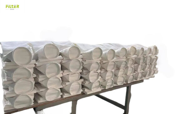 Endüstriyel Filtreler Polyester Nomex PTFE PPS P84 Cement kömür madeni çelik fabrikası ve ilgili endüstrilerde toz toplama için cam lifleri
