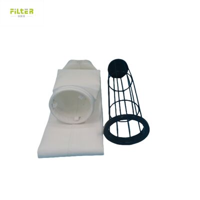 Yüksek sıcaklıklı filtre torbaları Polyester Nomex PTFE PPS P84 Cam lifleri Toz toplama endüstriyel feltler Çimento Kömür Maden Çelik Fabrikası
