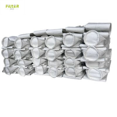 Çimento kömür madeni ve çelik fabrikasında toz toplama için Polyester Nomex PTFE PPS P84 cam lifinden yapılmış toz toplayıcı filtreler
