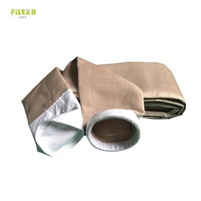 Uzun Ömürlü P84 PTFE Filtre Torbaları, Çeşitli Endüstriyel Toz Toplama ve Filtrasyon Sistemleri İçin 550 GSM P84 Filtre Kumaşından Üretilmiştir