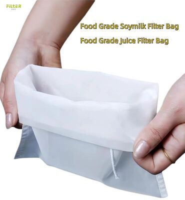 Meyve suyu ve soya sütü üretimi için sızıntı geçirmez çekme ipi pul filtresi torbası