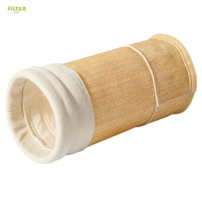 Kimyasal endüstri için yüksek sıcaklıklı Aramid Nomex PPS Polyester PTFE filtresi torbası