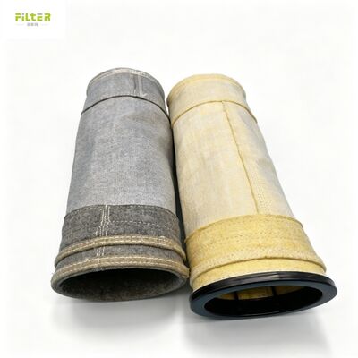 High temp Aramid Nomex PPS Polyester PTFE filter bag for chemical industry
