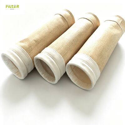 Sıcaklık Direnci Endüstriyel Toz Toplama için Aramid & PPS & Cam Elyaf Filtre Çantaları