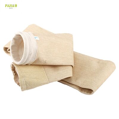 Heavy-duty dust filter bags for baghouse systems. PPS acid resistant, Aramid high heat & wear resistance, Fiberglass for extreme temperature flue gas.