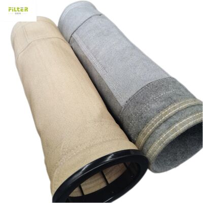 Endüstriyel torba filtre için korozyon önleyici yüksek sıcaklık Fiberglas Aramid PPS PTFE filtre torbası
