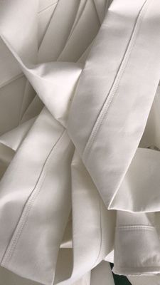 Yüksek verimlilikli poliester filtre torbası Asit karşıtı 450GSM ~ 550GSM çimento tesisi için