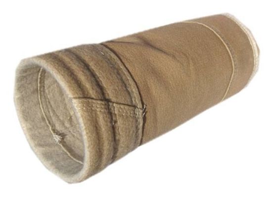 Dokunulmamış P84 Polyimide Shaker Felt Toz Toplama Torbaları 1000mm~8000mm Hava Filtresi için Uzunluk