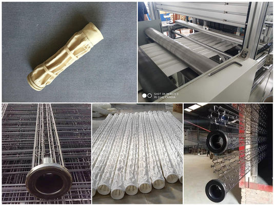 Elektrik Santrali Polyester / Aramid / PPS / PTFE Toz Toplayıcı Filtre Torbaları