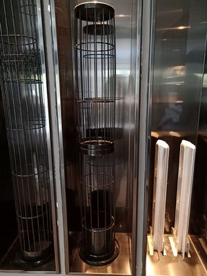 Yıldızlı Pleated Polyester Filtre Çantası 450GSM 550GSM Toz toplayıcı sistemleri için