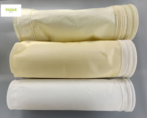 Endüstriyel Baghouse Silo Çanta Toz Filtresi Çantalar Cam Elyaf Poliester Aramid