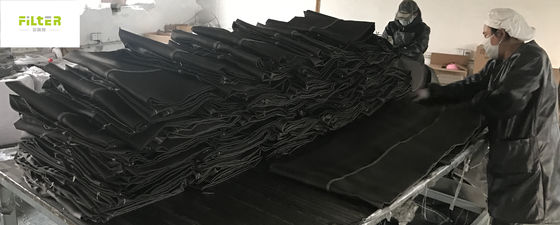 Çimento Tesisi Korozyona Direnci İçin Siyah Cam Lifi Filtre Çantası